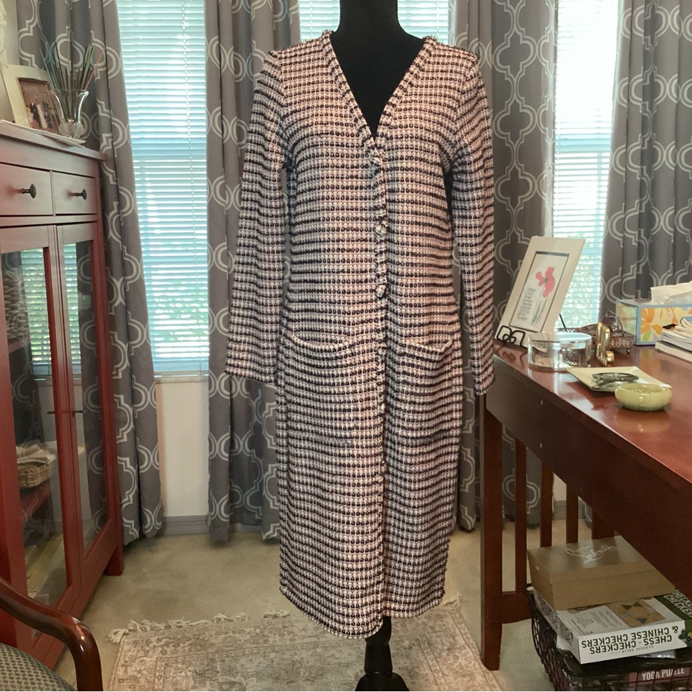 Zara Lightweight Tweed  Dress/Coat NWT
